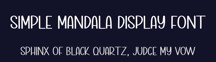 Simple Mandala Display Font by andikastudio — Display Font — thumbnail 2