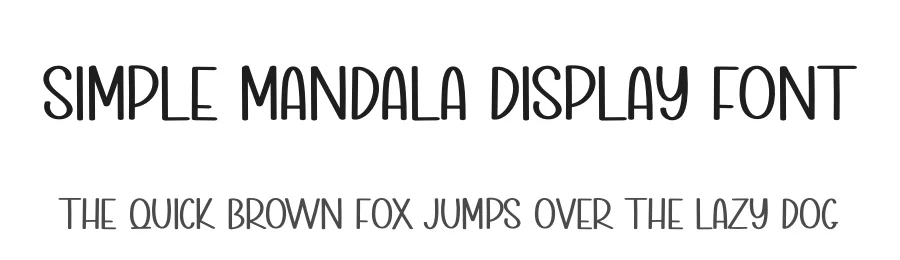 Simple Mandala Display Font by andikastudio β Display Font