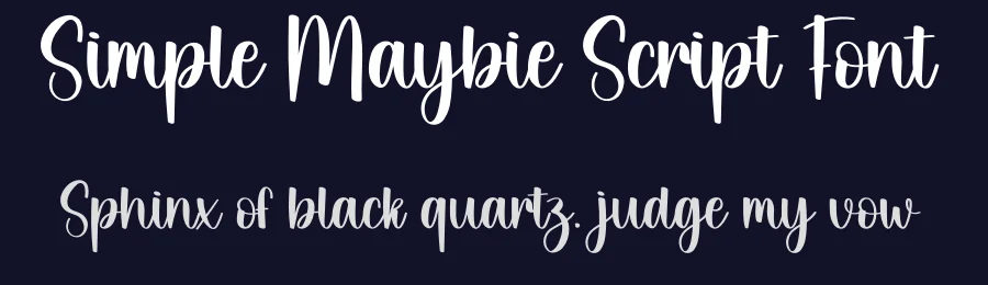 Simple Maybie Script Font by creativeletter — Script Handwritten Font — thumbnail 2