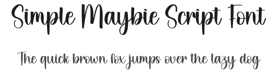 Simple Maybie Script Font by creativeletter — Script Handwritten Font