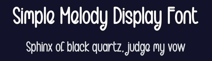 Simple Melody Display Font by creativeletter — Display Font — thumbnail 2
