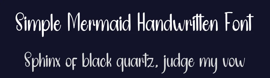 Simple Mermaid Handwritten Font by inermediaSTUDIO — Display Font — thumbnail 2
