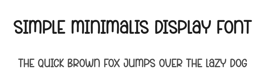 Simple Minimalis Display Font by creativeletter — Script Handwritten Font