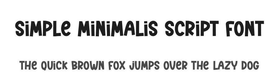Simple Minimalis Script Font by creativeletter — Display Font