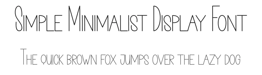 Simple Minimalist Display Font by creativeletter — Script Handwritten Font
