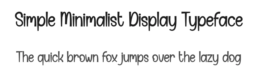 Simple Minimalist Display Typeface by creativeletter — Script Handwritten Font