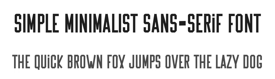 SImple MInImalIst Sans-Serif Font by freshtypeink — Display Font