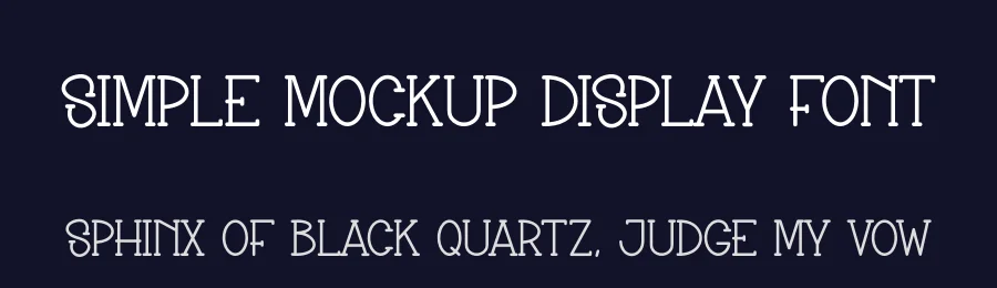 Simple Mockup Display Font by creativeletter — Display Font — thumbnail 2