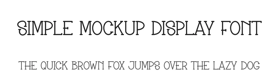 Simple Mockup Display Font by creativeletter — Display Font