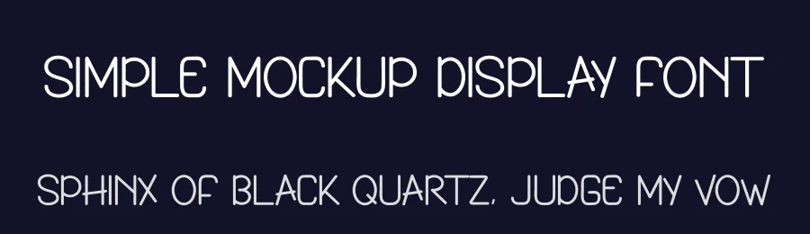 Simple Mockup Display Font by andikastudio — Display Font — thumbnail 2