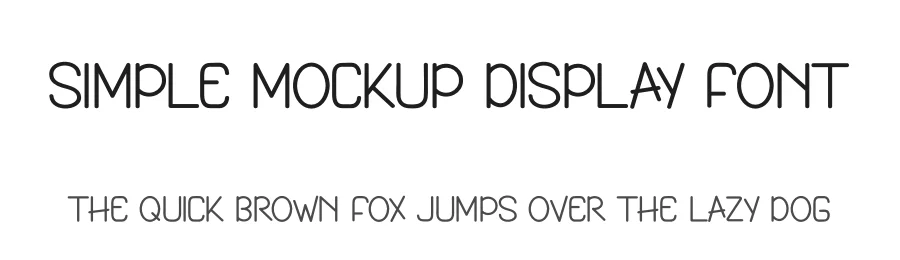 Simple Mockup Display Font by andikastudio — Display Font