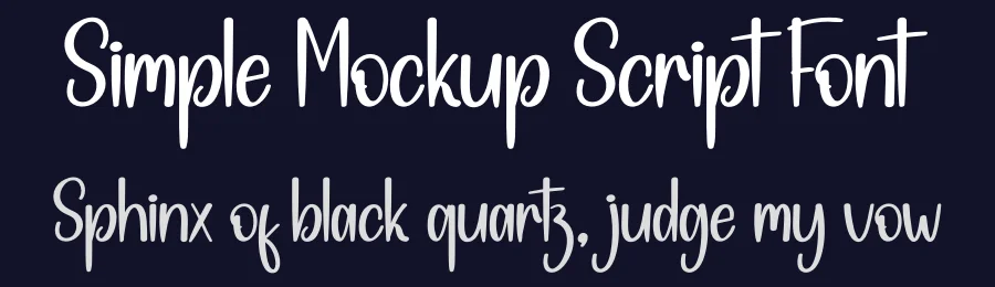 Simple Mockup Script Font by creativeletter — Display Font — thumbnail 2