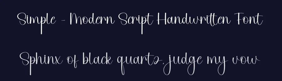 Simple – Modern Script Handwritten Font by andikastudio — Script Handwritten Font — thumbnail 2