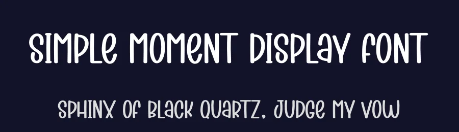 Simple Moment Display Font by creativeletter — Display Font — thumbnail 2