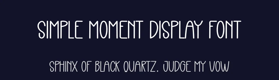Simple Moment Display Font by creativeletter — Display Font — thumbnail 2