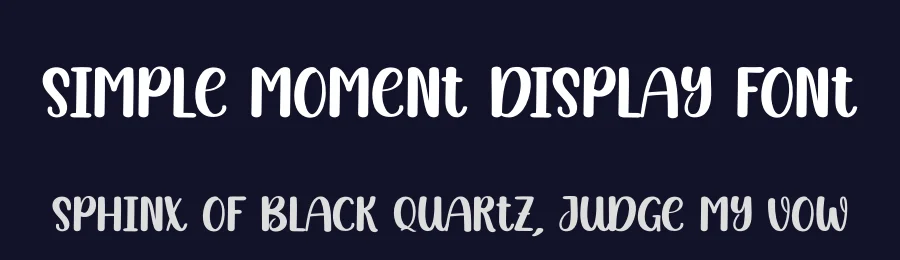Simple Moment Display Font by andikastudio — Display Font — thumbnail 2