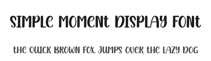 Simple Moment Display Font by andikastudio — Display Font