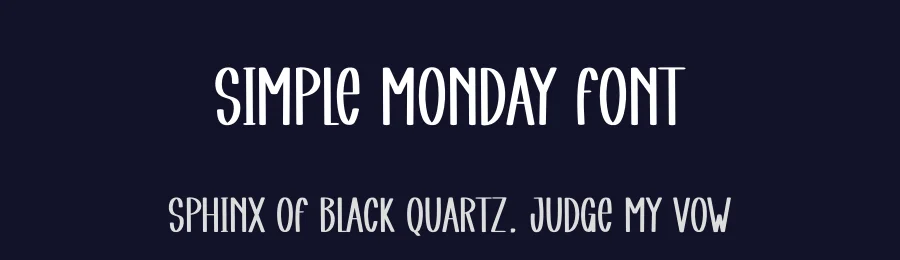 Simple Monday Font by andikastudio — Display Font — thumbnail 2