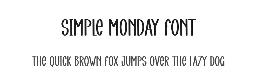 Simple Monday Font by andikastudio — Display Font