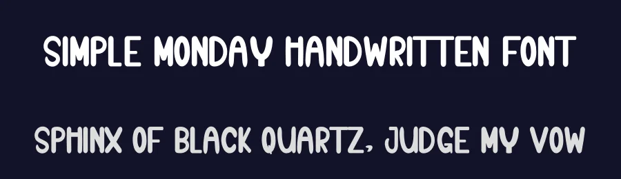 Simple Monday Handwritten Font by inermediaSTUDIO — Display Font — thumbnail 2