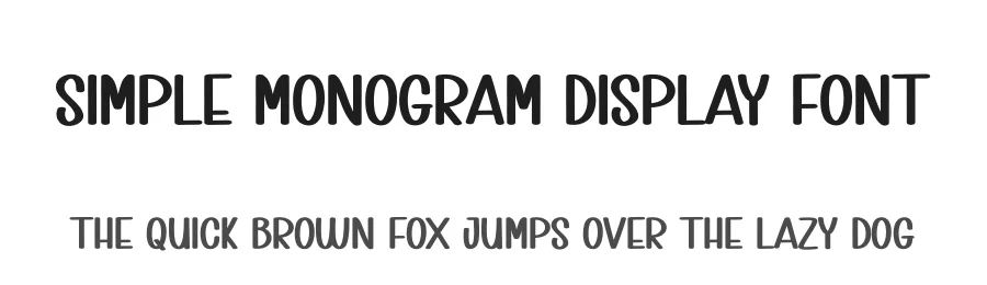 Simple Monogram Display Font by creativeletter — Display Font