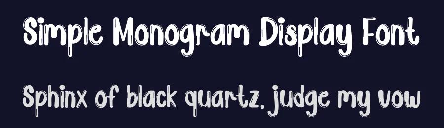 Simple Monogram Display Font by creativeletter — Display Font — thumbnail 2