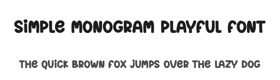 Simple Monogram Playful Font by creativeletter — Script Handwritten Font