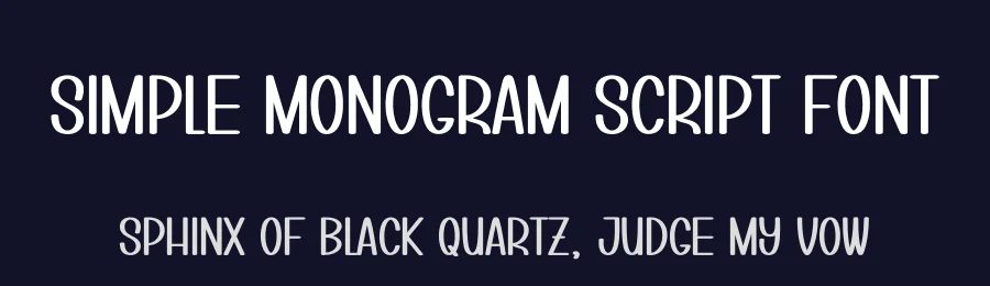 Simple Monogram Script Font by andikastudio — Display Font — thumbnail 2