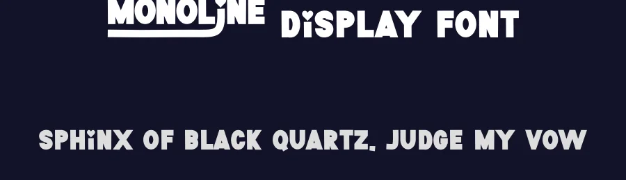 Simple Monoline Display Font by freshtypeink — Display Font — thumbnail 2