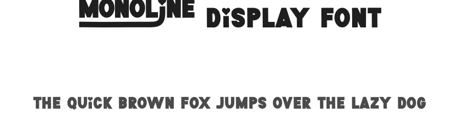 Simple Monoline Display Font by freshtypeink — Display Font