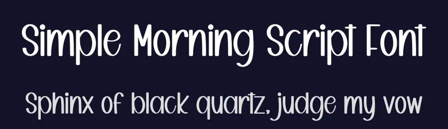 Simple Morning Script Font by freshtypeink — Display Font — thumbnail 2