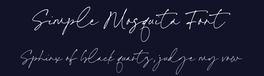 Simple Mosquita Font by Timur type — Script Handwritten Font — thumbnail 2
