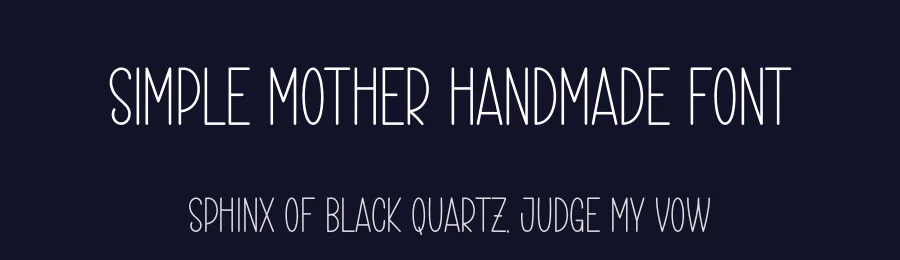 Simple Mother Handmade Font by andikastudio — Display Font — thumbnail 2
