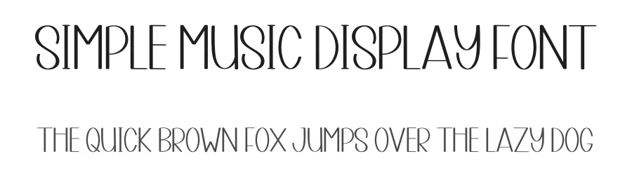 Simple Music Display Font by inermediaSTUDIO — Display Font