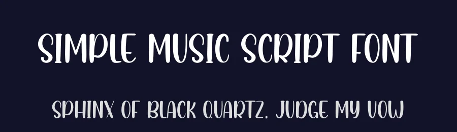 Simple Music Script Font by andikastudio — Display Font — thumbnail 2