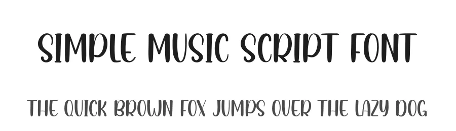 Simple Music Script Font by andikastudio — Display Font