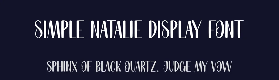Simple Natalie Display Font by creativeletter — Display Font — thumbnail 2