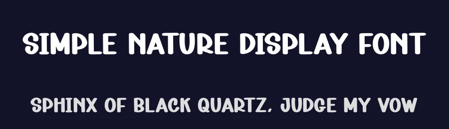 Simple Nature Display Font by creativeletter — Display Font — thumbnail 2