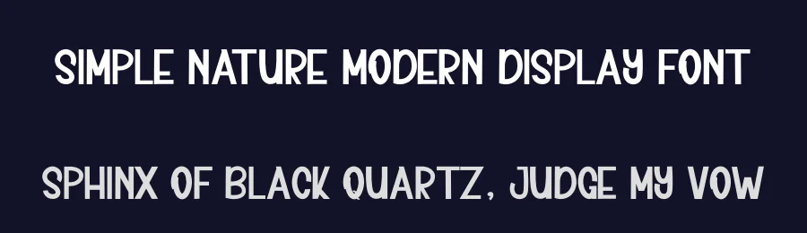 Simple Nature Modern Display Font by inermediaSTUDIO — Display Font — thumbnail 2