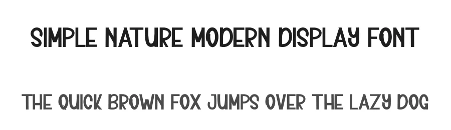 Simple Nature Modern Display Font by inermediaSTUDIO — Display Font