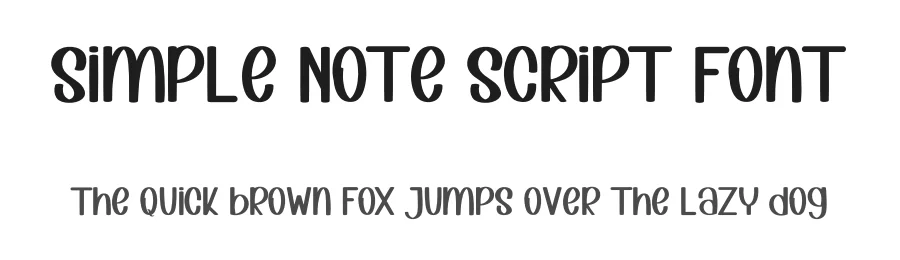 Simple Note Script Font by inermediaSTUDIO — Display Font
