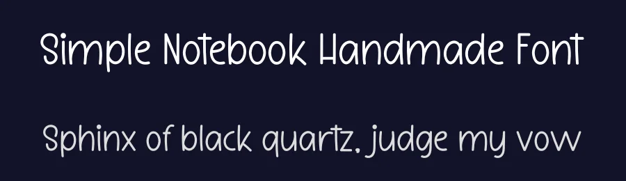 Simple Notebook Handmade Font by freshtypeink — Display Font — thumbnail 2