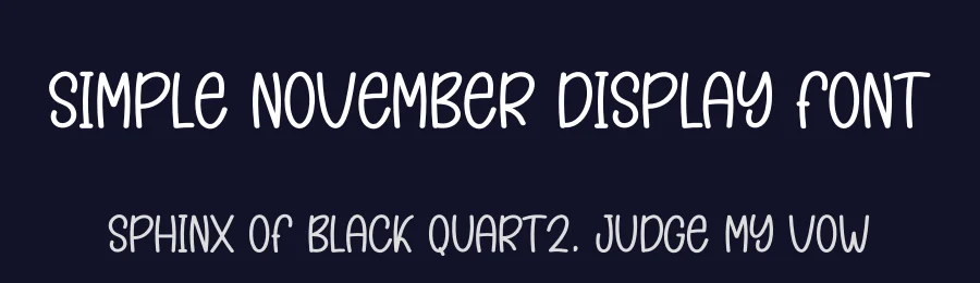 Simple November Display Font by creativeletter — Display Font — thumbnail 2