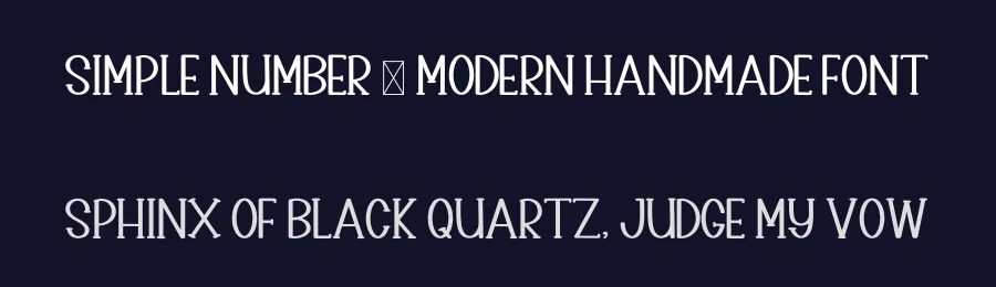 Simple Number – Modern Handmade Font by inermediaSTUDIO — Display Font — thumbnail 2