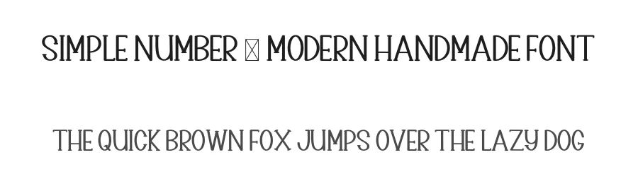 Simple Number – Modern Handmade Font by inermediaSTUDIO — Display Font
