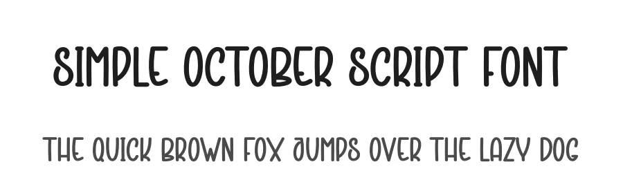 Simple October Script Font by creativeletter — Display Font