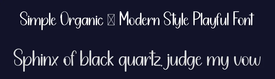 Simple Organic – Modern Style Playful Font by freshtypeink — Script Handwritten Font — thumbnail 2