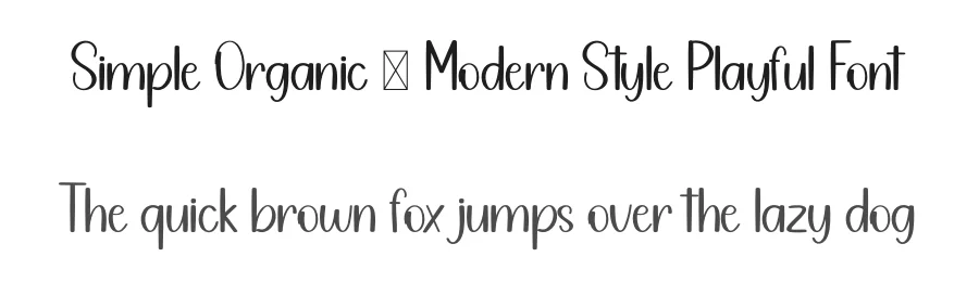 Simple Organic – Modern Style Playful Font by freshtypeink — Script Handwritten Font