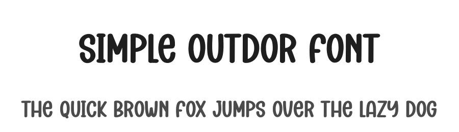 Simple Outdor Font by creativeletter — Script Handwritten Font