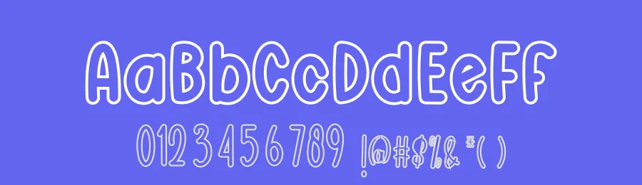Simple Outline – Creative And Unique Font by freshtypeink — Display Font — thumbnail 3